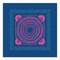 Pink And Blue Boho Bandana 20" x 20" Canvas Wall Art